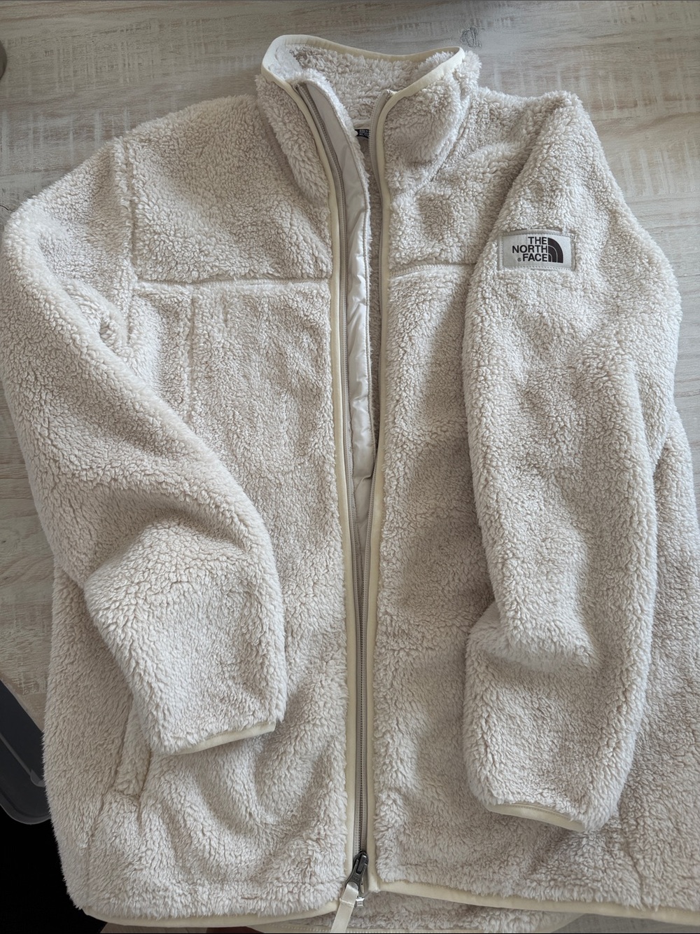The North Face Kids Cream Sherpa Puffer Jacket